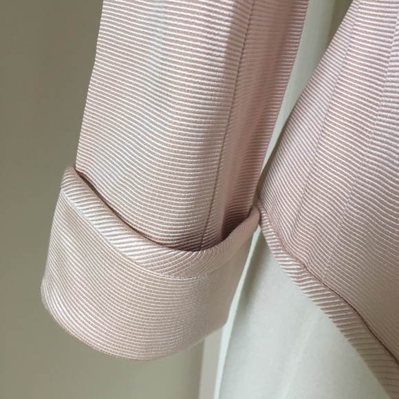 Talbots 6 jacket light pink peacoat cotton silk - Picture 6 of 8